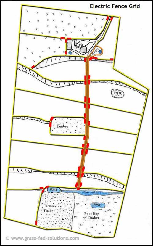 Example Farm Plan: electric fence grid